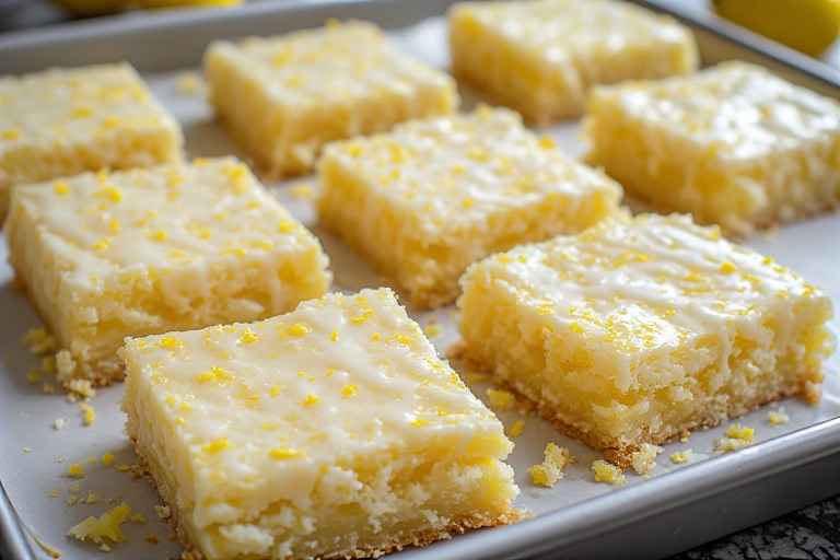 Easy Lemon Brownies (Bright, Buttery & So Hard to Stop Eating)